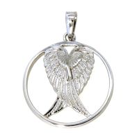 Anhänger Silber 925 rhodiniert Engelsflügel 