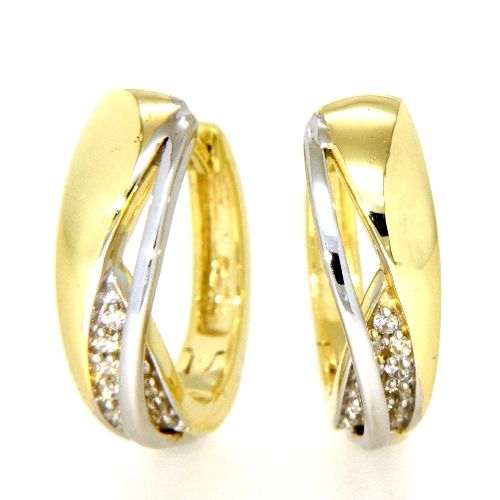 Scharniercreolen Gold 333 bicolor