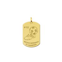 Names4ever Anhänger Gold 585 Fußball Dogtag
