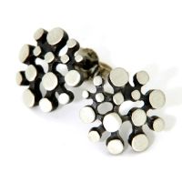 Ohrstecker Silber 925 oxidiert