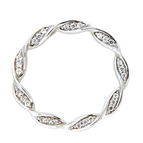 Anhänger Silber 925 rhodiniert Zirkonia