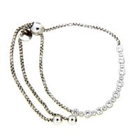 Armband Silber 925 rhodiniert 23 cm verstellbar