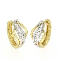 Scharniercreolen Gold 333 bicolor