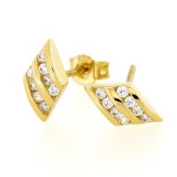 Ohrstecker Gold 333 Zirkonia
