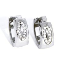 Scharniercreolen Silber 925 rhodiniert 