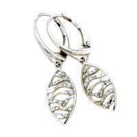 Ohrpendel Silber 925 rhodiniert Zirkonia 