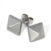Ohrstecker Edelstahl Pyramide 
