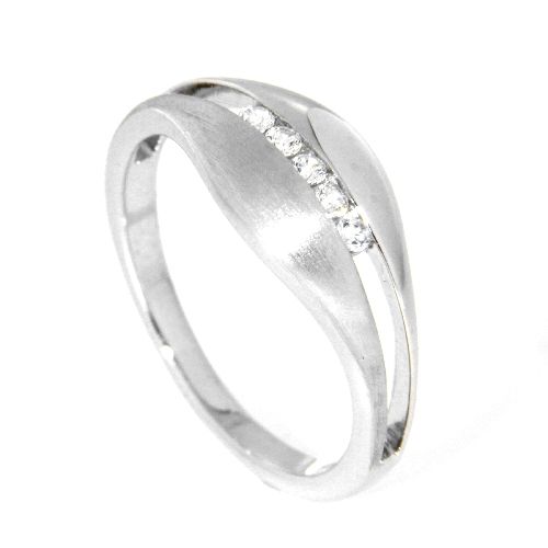 Ring Silber 925 rhodiniert Weite 54