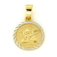 Anhänger Gold 333 Engel bicolor