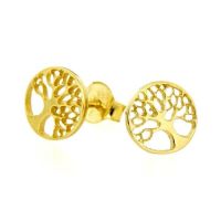 Ohrstecker Gold 333 Lebensbaum