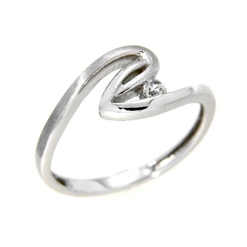 Ring Gold 333 Weißgold Weite 54