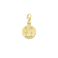 Names4ever Charm Gold 585 Sternzeichen Fische GBS012
