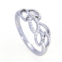 Ring Silber 925 rhodiniert Weite 58