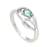 Ring Silber 925 rhodiniert Weite 56