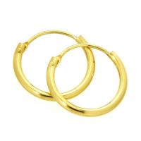 Drahtcreolen Gold 333 13mm x 1,3mm