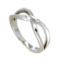 Ring Silber 925 rhodiniert Weite 58