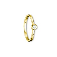 Ring Brillant 0,07 ct. 585 Gelbgold Größe 58