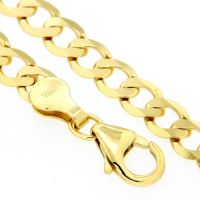 Panzerarmband (P120/8dia.) Gold 333 21 cm 8-fach diamantiert