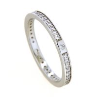 Ring Silber 925 rhodiniert Zirkonia Weite 52
