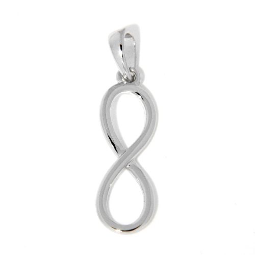 Anhänger Silber 925 rhodiniert unendlich