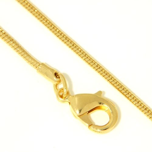 Schlangenkette Am. Doublé 1,4mm rund 40 cm