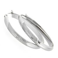 Creolen Silber 925 rhodiniert