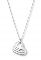 Beka&Bell 4er Gravur Herzkette silber 1 Gravur