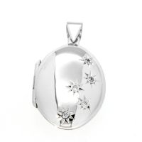 Medaillon Silber 925 rhodiniert