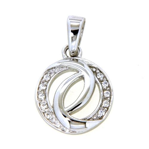Anhänger Silber 925 rhodiniert Zirkonia