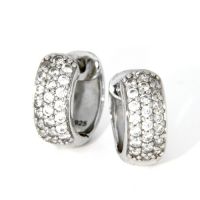 Scharniercreolen Silber 925 rhodiniert