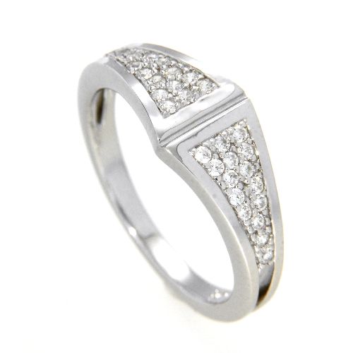 Ring Silber 925 rhodiniert Weite 56