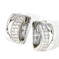 Scharniercreolen Silber 925 rhodiniert