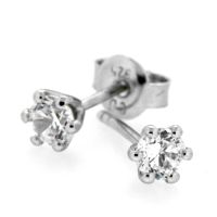 Ohrstecker Silber 925 rhodiniert 4mm 