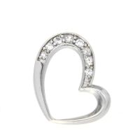 Herzanhänger Silber 925 rhodiniert