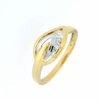 Ring Gold 333 Weite 54 bicolor