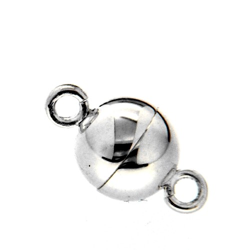 Magnetverschluss Silber 925 Kugel 6 mm