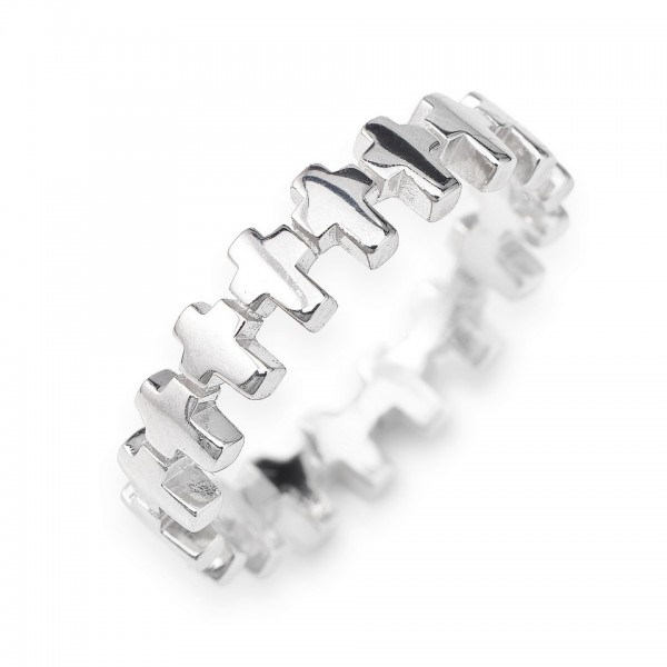 AMEN Ring Silber Kreuz Gr. 56 RCC-16