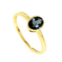 Ring Gold 333 echt Blautopas London Blue Weite 58