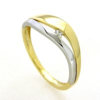 Ring Gold 333 bicolor Zirkonia Weite 62
