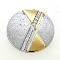 Anhänger Silber 925 rhodiniert & vergoldet