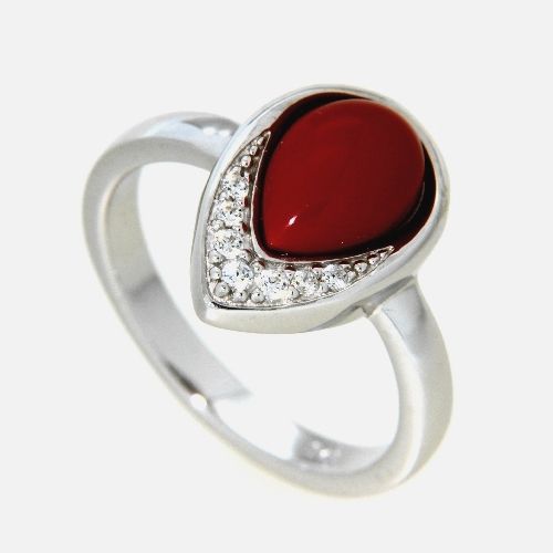 Ring Silber 925 rhodiniert Weite 54