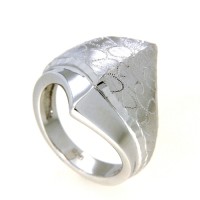 Ring Silber 925 rhodiniert Weite 54