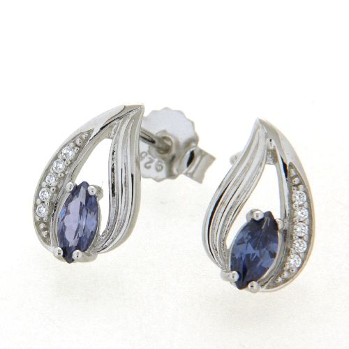 Ohrstecker Silber 925 rhodiniert