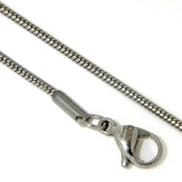 Schlangenkette Edelstahl 1,5 mm rund 60 cm
