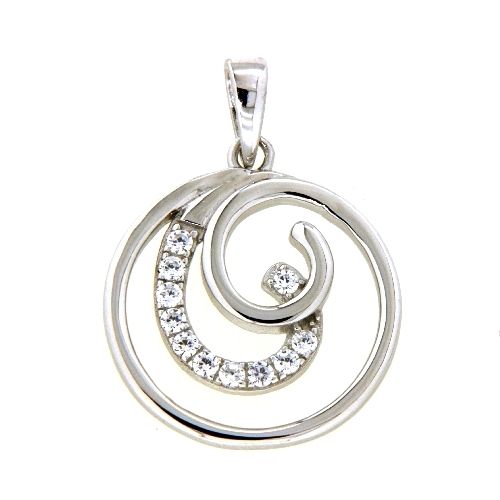 Anhänger Silber 925 rhodiniert Zirkonia