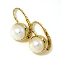 Bouton Gold 333 Süßwasserperle 7,5 mm - 8 mm