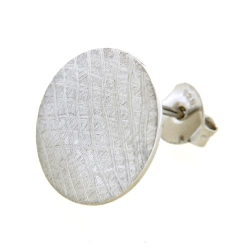 Ohrstecker Silber 925 rhodiniert zweiteilig