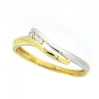 Ring Gold 333 Zirkonia Weite 50 bicolor
