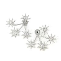 Ohrstecker Silber 925 rhodiniert Sterne 