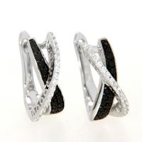 Scharniercreolen Silber 925 rhodiniert